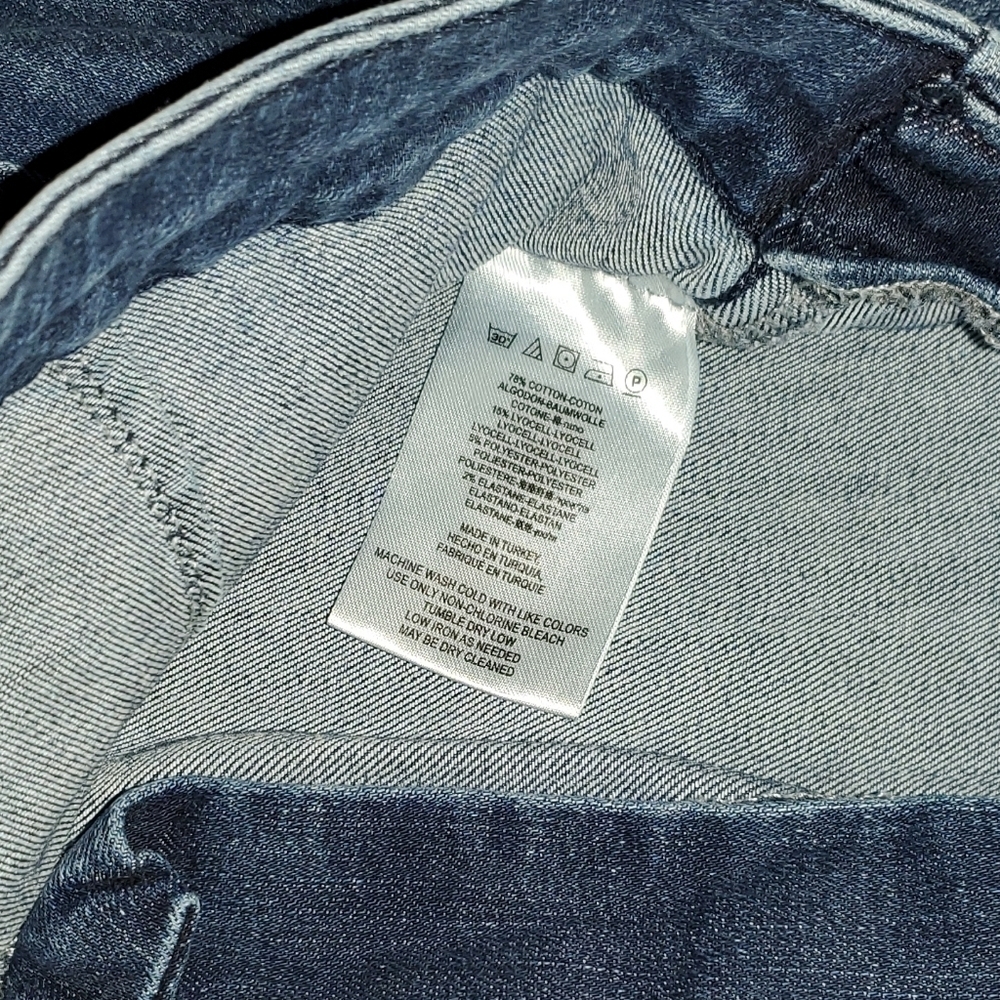 Free People High Rise Lace-Up Blue Jeans - Picture 9 of 11